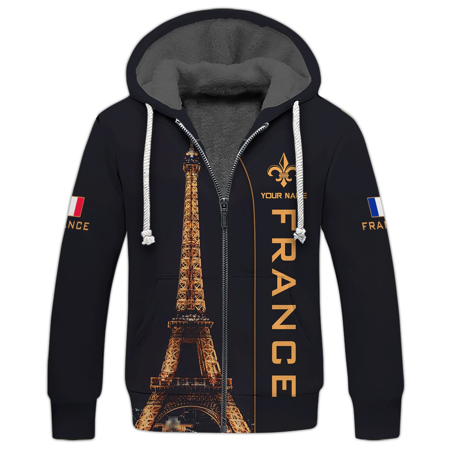 France Shirt Eiffel Personalized Name 3D Shirt Gift For France Lovers