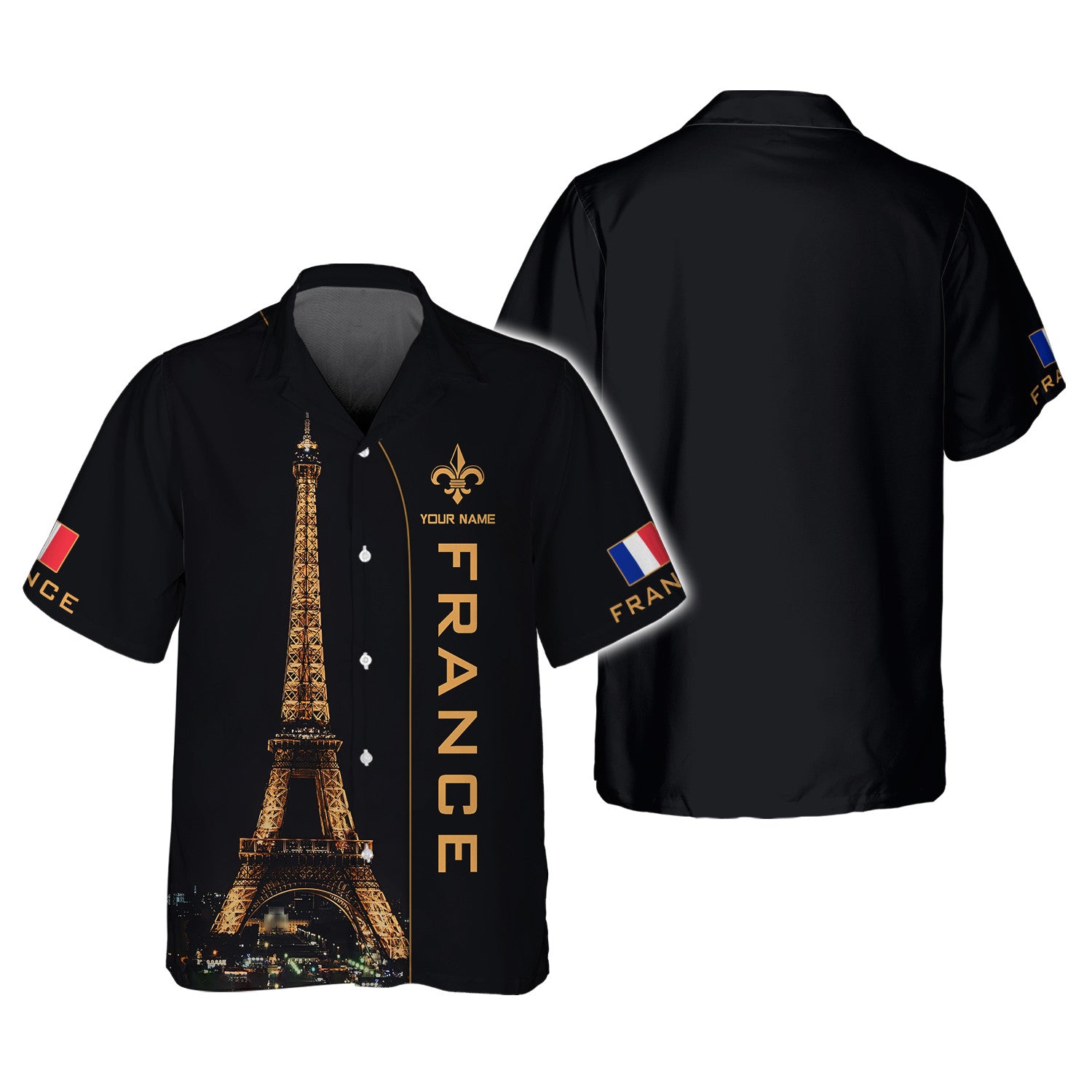 France Shirt Eiffel Personalized Name 3D Shirt Gift For France Lovers