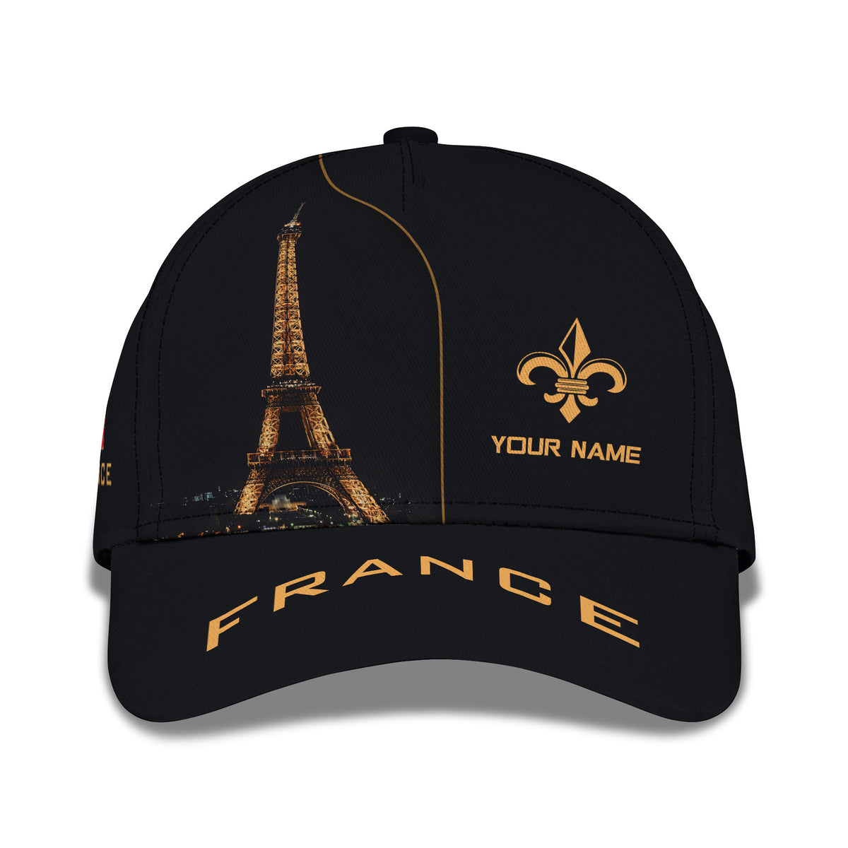 France Classic Cap Eiffel Personalized Name 3D Classic Cap Gift For France Lovers