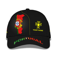 Portugal Personalized Name 3D Classic Cap Custom Gift For Portugal Lovers