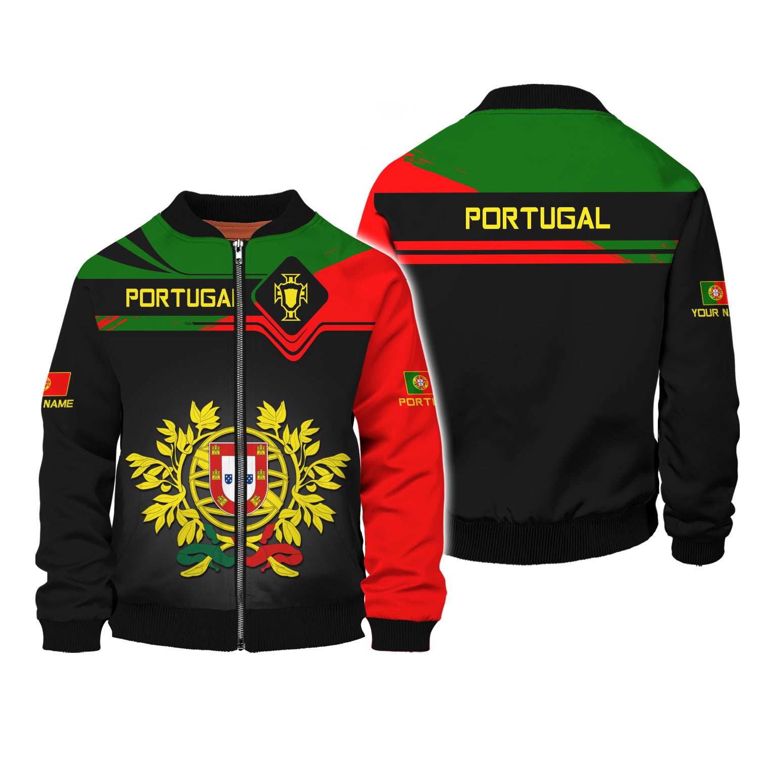 Love Portugal 3D Custom Name Portugal Shirt Gift For Men & Woman