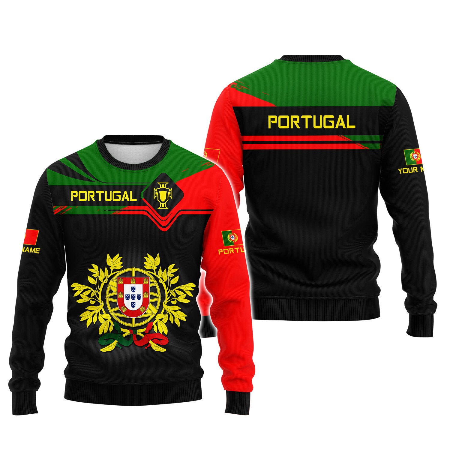 Love Portugal 3D Custom Name Portugal Shirt Gift For Men & Woman