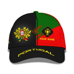 Love Portugal 3D Custom Name Portugal Classic Cap Gift For Men & Woman