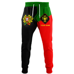 Love Portugal 3D Custom Name Portugal Sweatpants Gift For Men & Woman