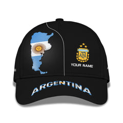 Argentina Personalized Name 3D Classic Cap Custom Name Gift For Argentina Lovers