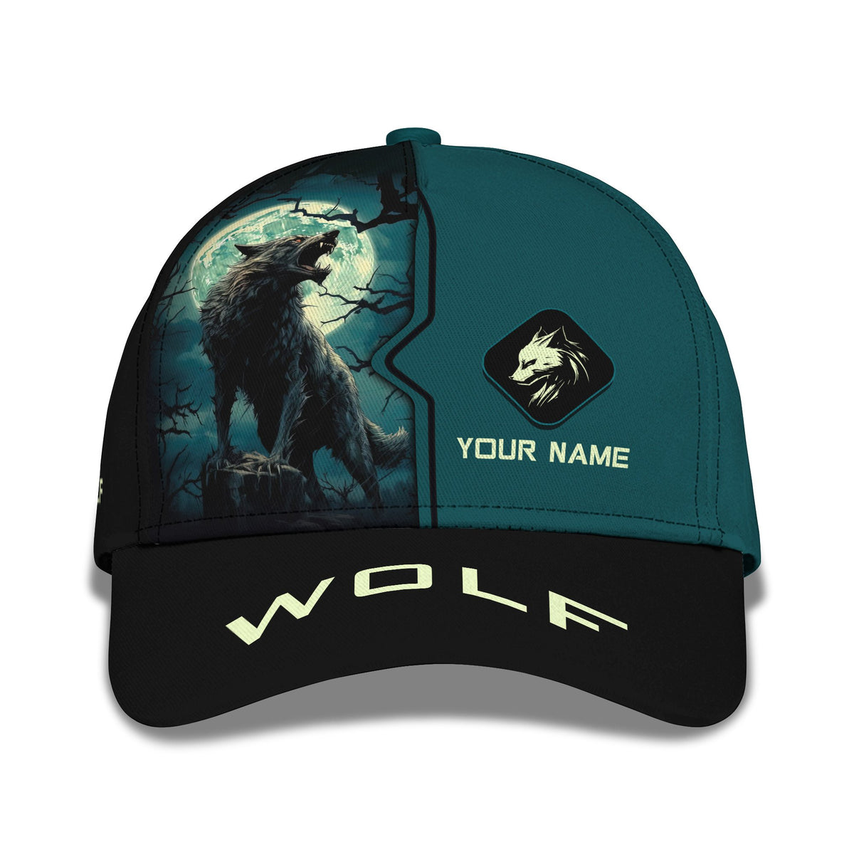 Wolf Personalized Name 3D Classic Cap Were Wolf Power Gift For Wolf Lovers