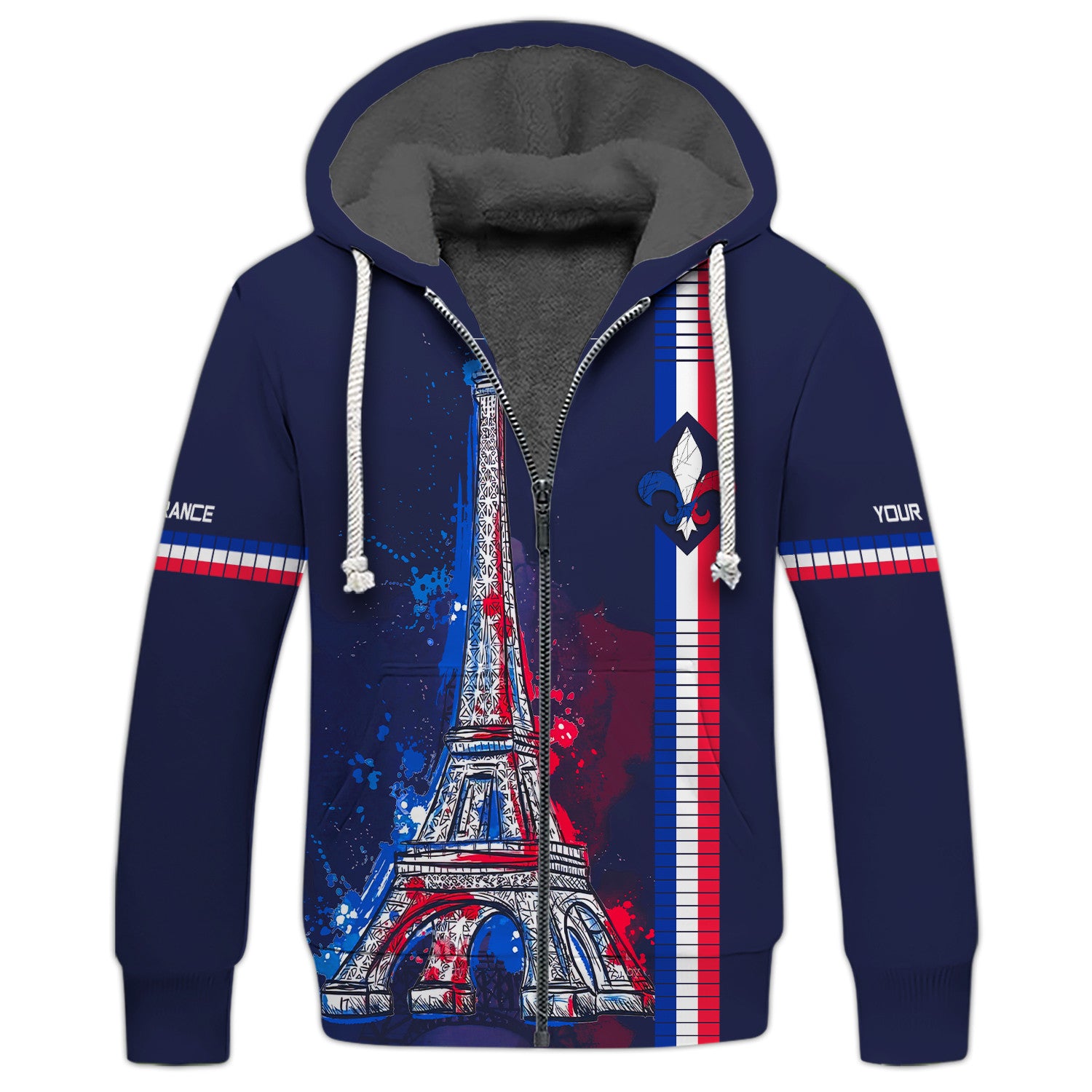 France Personalized Name 3D Shirt France Flag Custom Gift For France Lovers