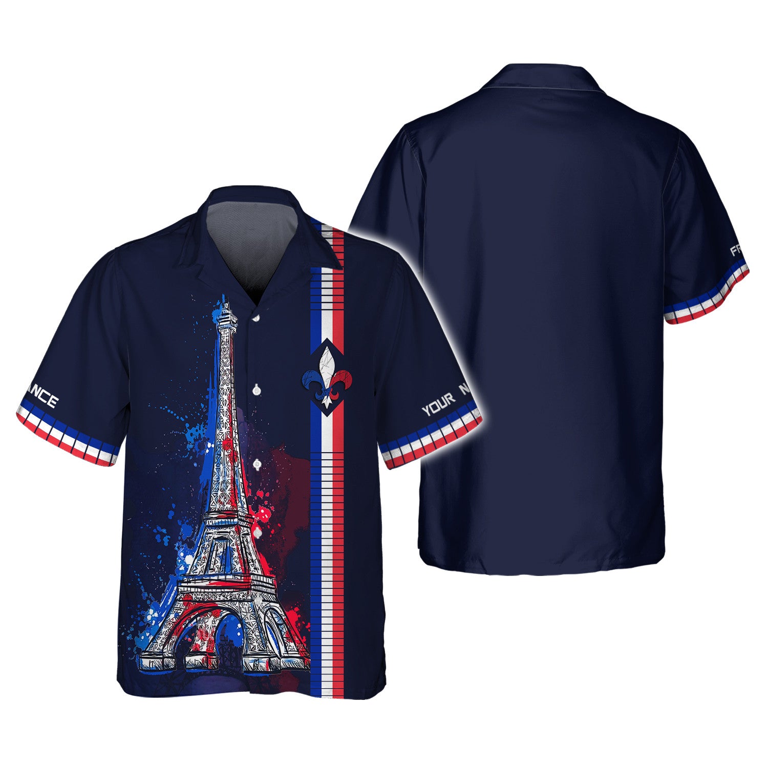 France Personalized Name 3D Shirt France Flag Custom Gift For France Lovers