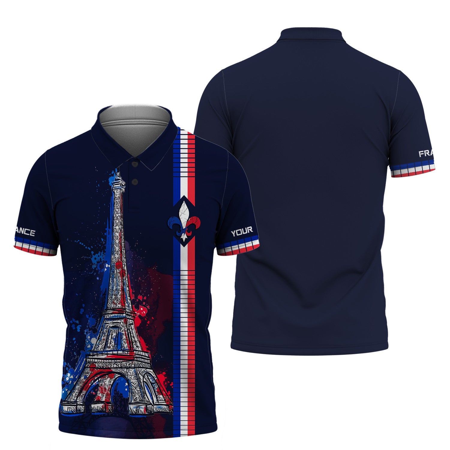 France Personalized Name 3D Shirt France Flag Custom Gift For France Lovers