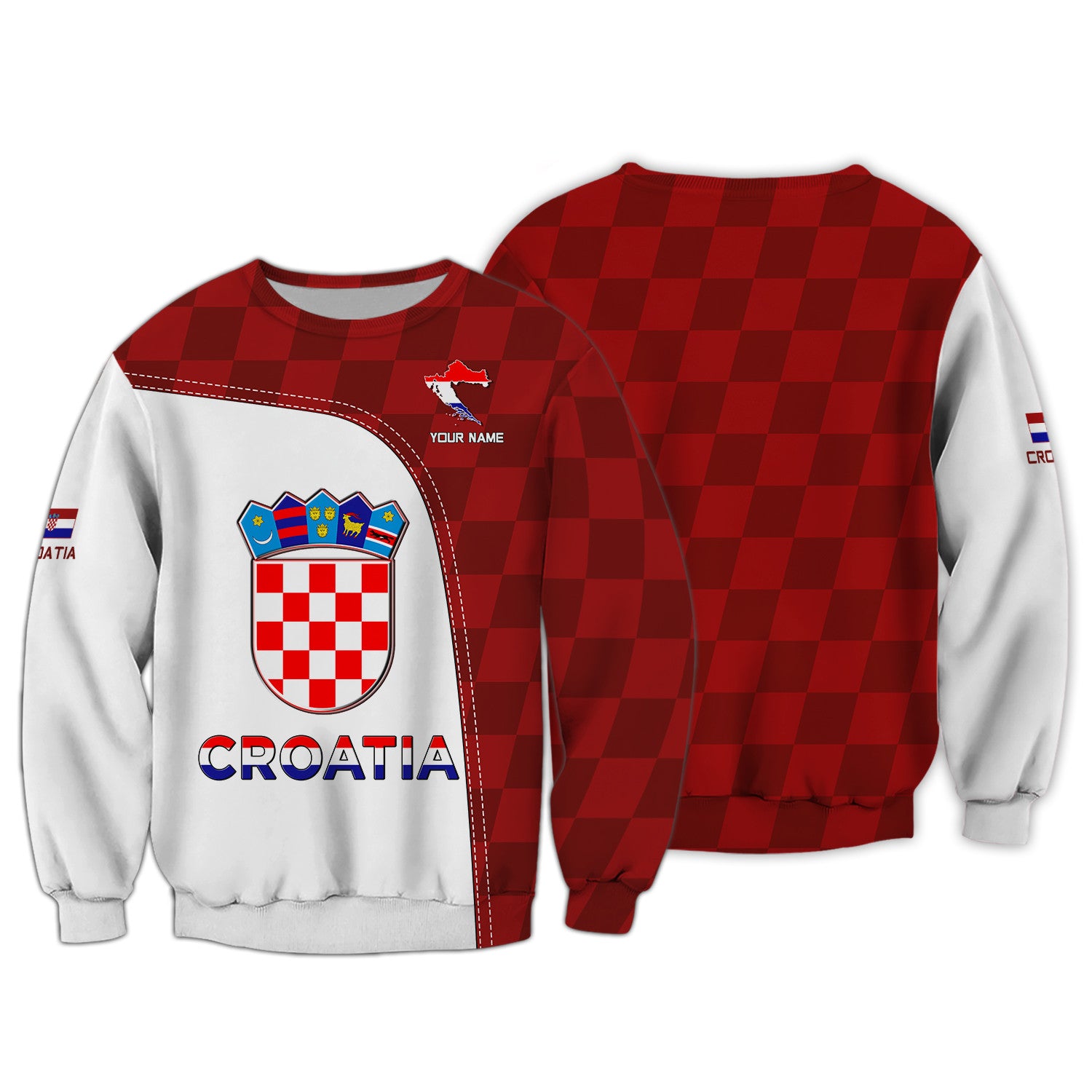 Croatia Custom Name Croatia Shirt Personalized Gift For Croatia Lovers