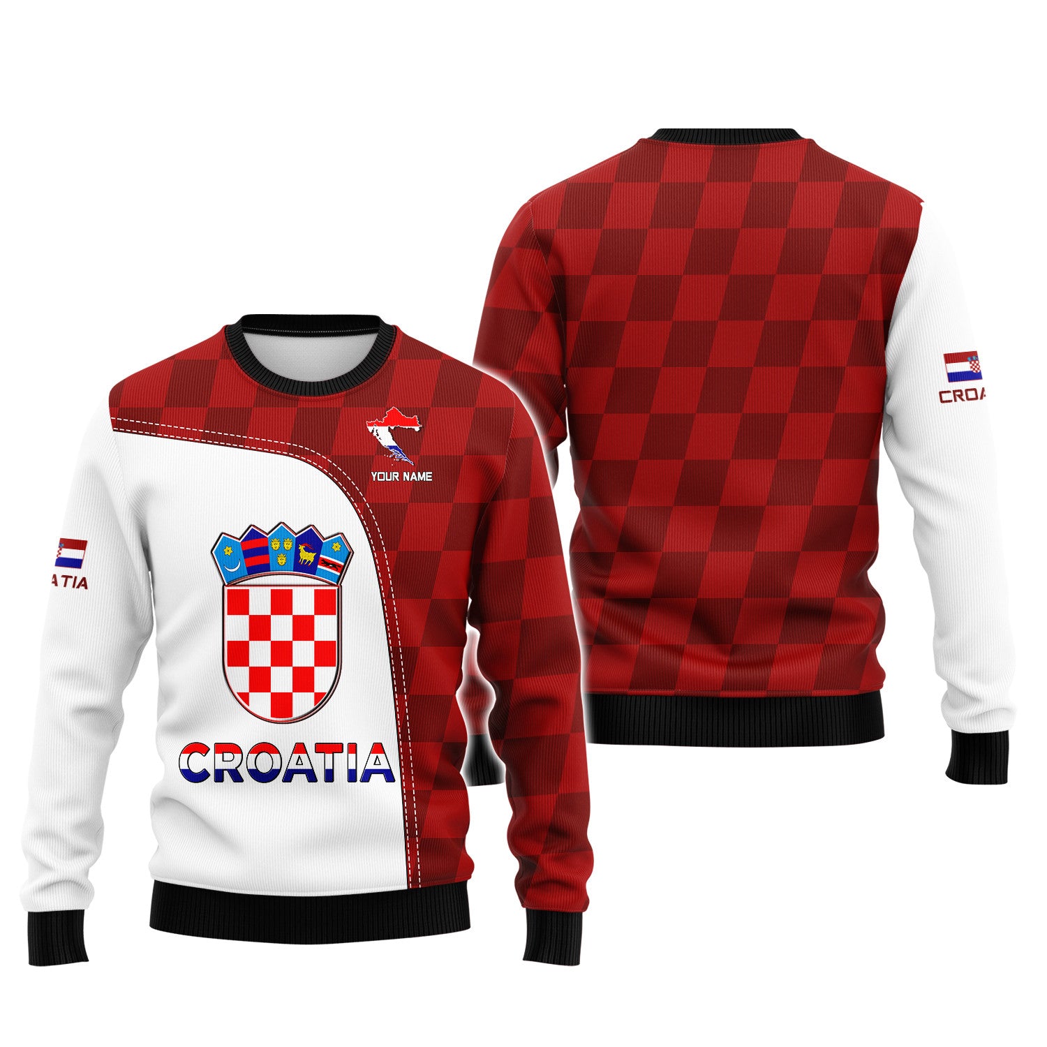 Croatia Custom Name Croatia Shirt Personalized Gift For Croatia Lovers