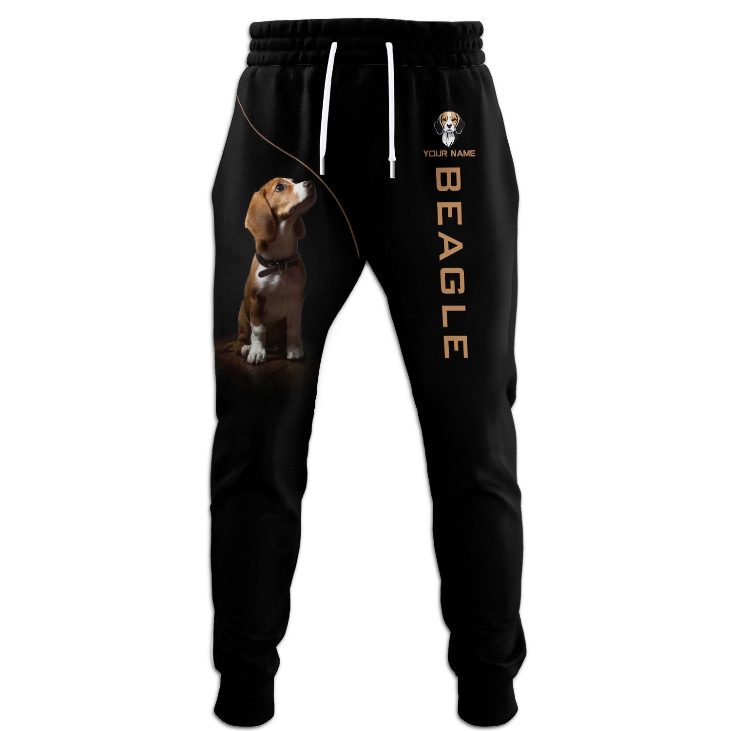 Custom Name 3D Beagle Zipper Hoodie Beagle Personalized Name Zipper Hoodie For Beagle Lovers