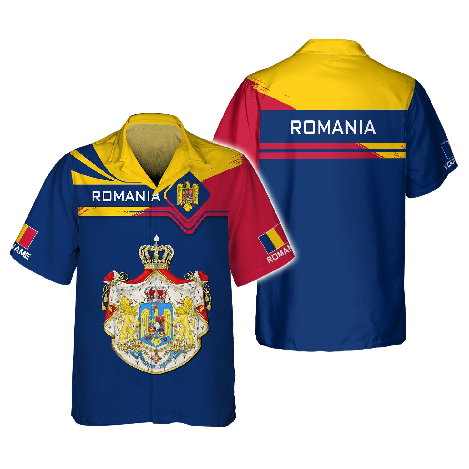 Romania Personalized Name 3D Shirt Gift For Romania Lovers