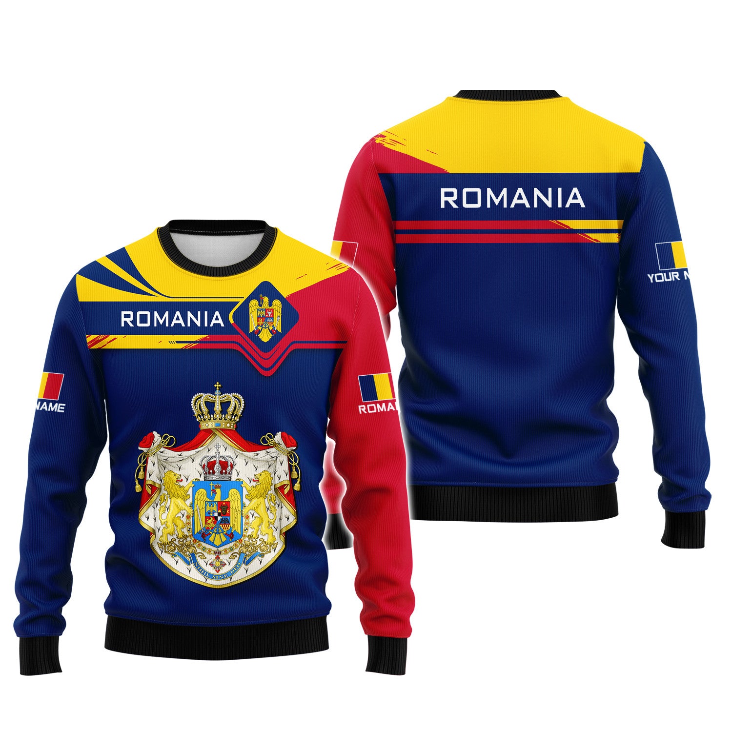 Romania Personalized Name 3D Shirt Gift For Romania Lovers