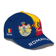 Romania Personalized Name 3D Classic Cap Gift For Romania Lovers