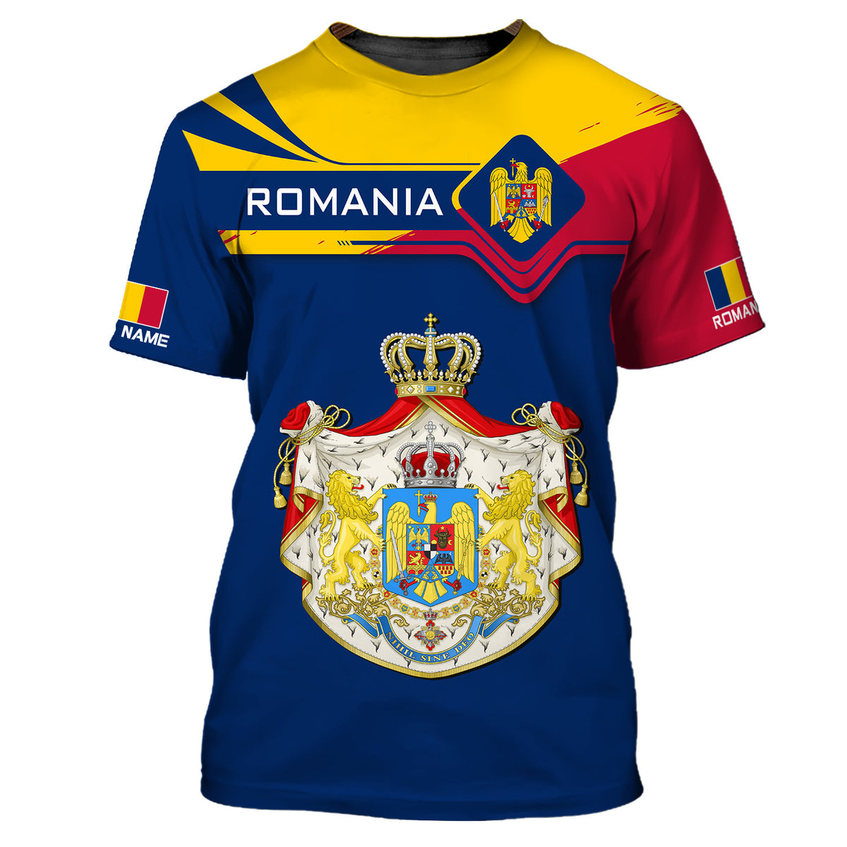 Romania Personalized Name 3D Shirt Gift For Romania Lovers