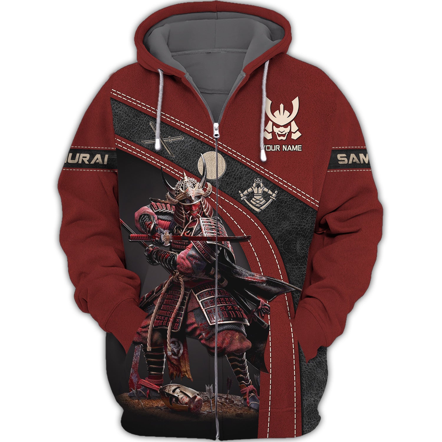 Custom Name 3D Samurai Shirt Personalized Name Gift For Samurai Lovers