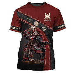 Custom Name 3D Samurai Shirt Personalized Name Gift For Samurai Lovers