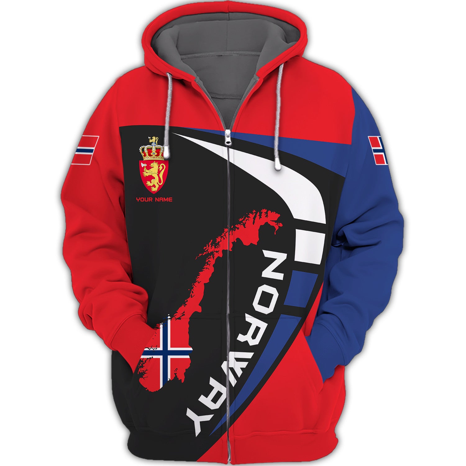 Personalized Name Norway 3D Full Print Shirt Gift For Norway Lovers