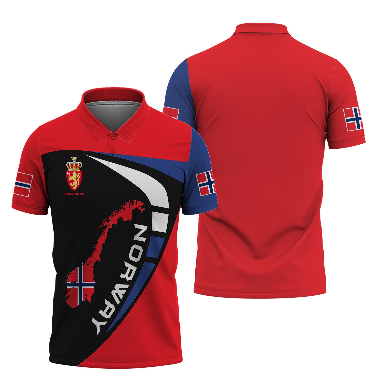 Personalized Name Norway 3D Full Print Shirt Gift For Norway Lovers