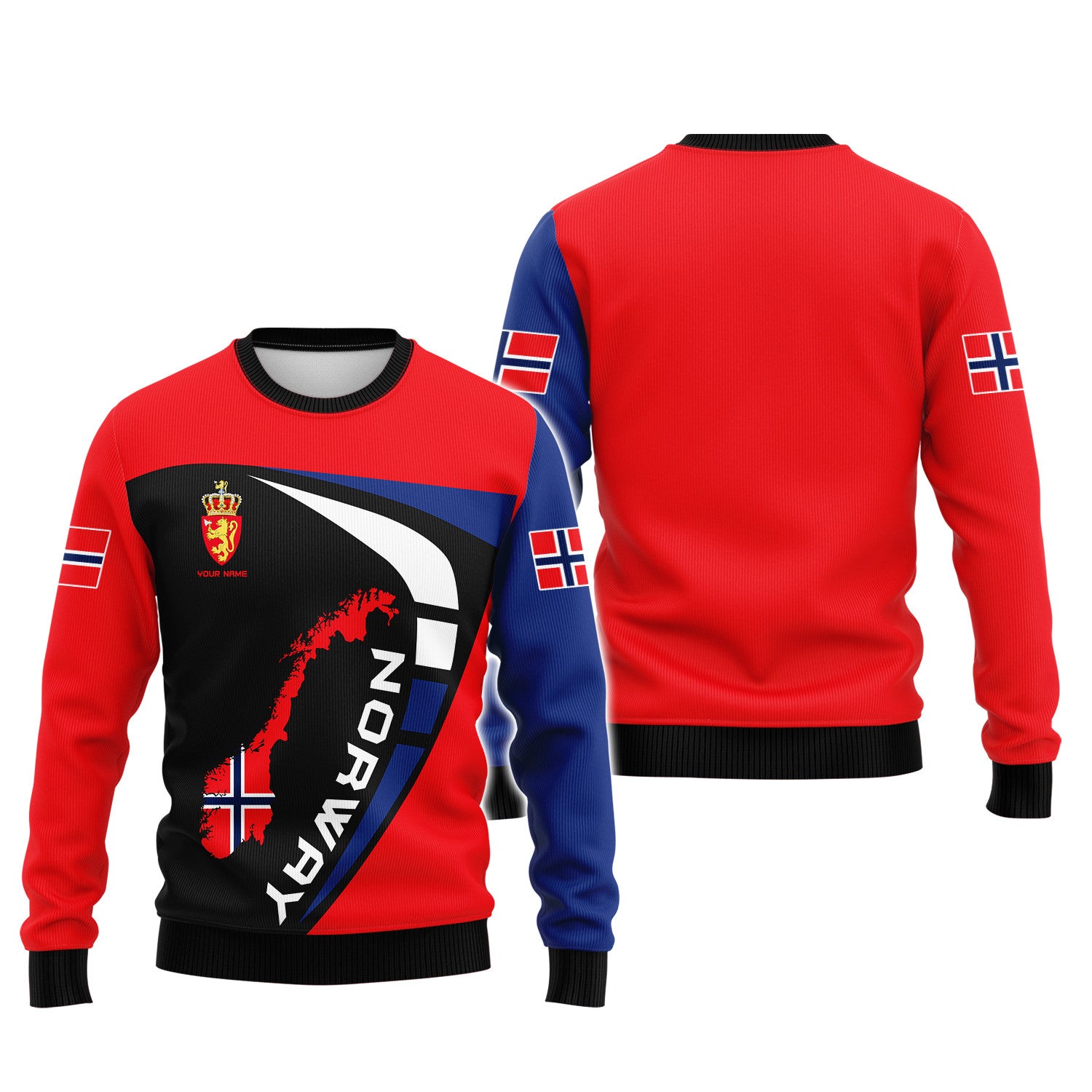 Personalized Name Norway 3D Full Print Shirt Gift For Norway Lovers