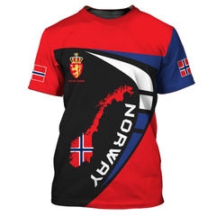 Personalized Name Norway 3D Full Print Shirt Gift For Norway Lovers