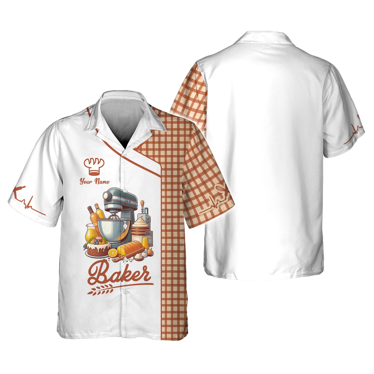 Baker Shirt Custom Uniform Personalized Name Baker Shirt