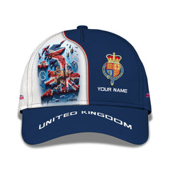 United Kingdom Personalized Name 3D Classic Cap Custom Gift For UK Lovers