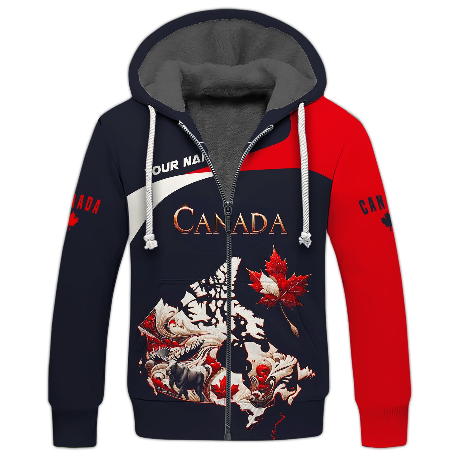 Canada Custom Name 3D Full Print Shirt Gift For Canada Lovers