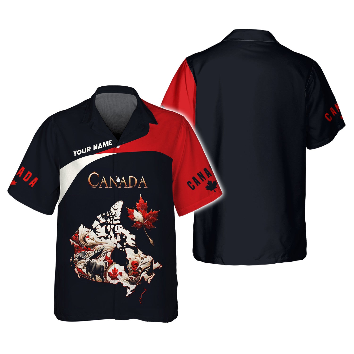 Canada Custom Name 3D Full Print Shirt Gift For Canada Lovers