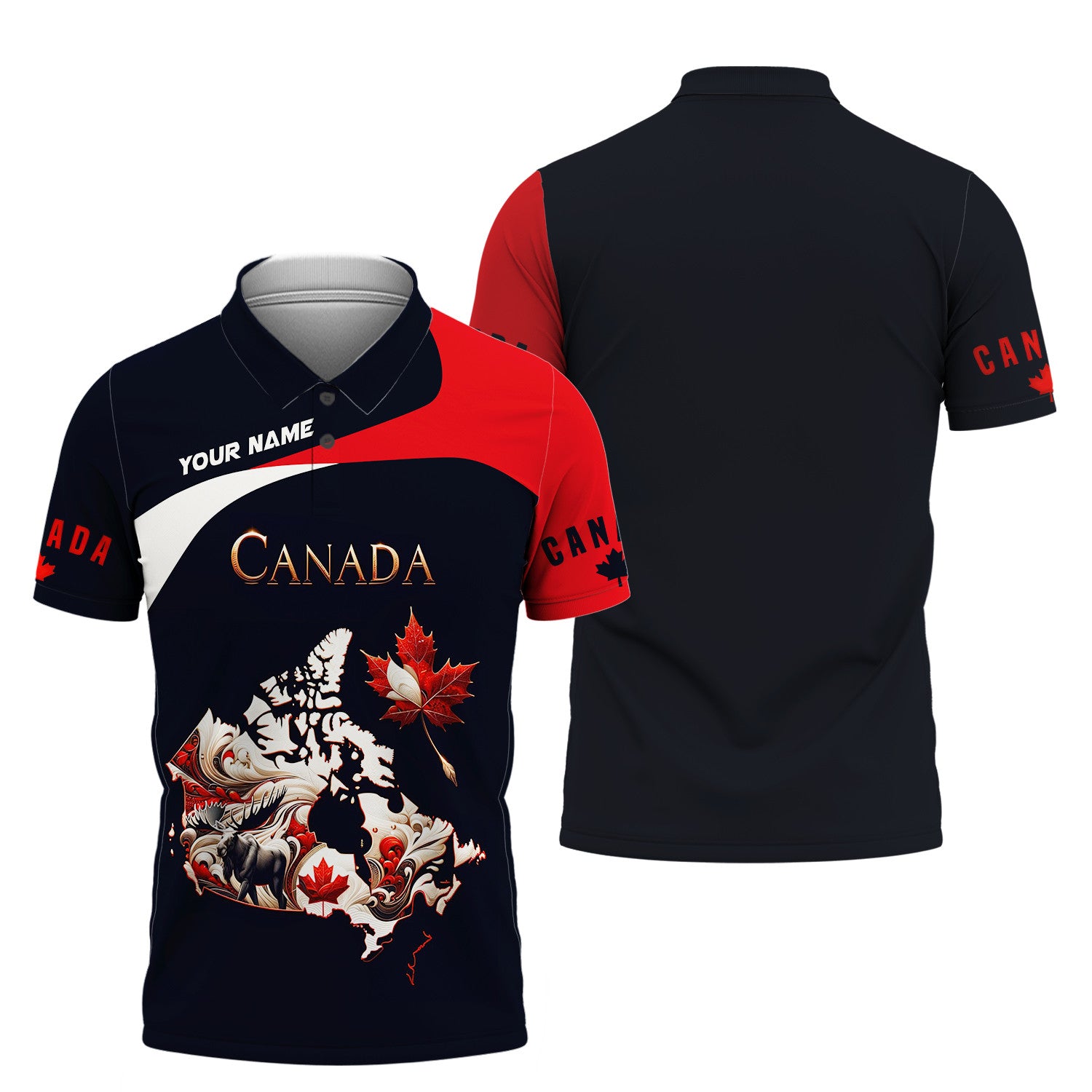 Canada Custom Name 3D Full Print Shirt Gift For Canada Lovers