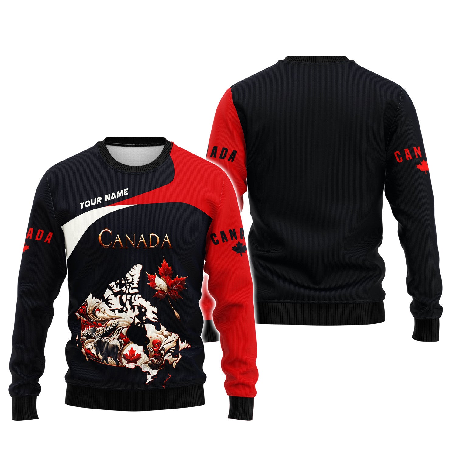 Canada Custom Name 3D Full Print Shirt Gift For Canada Lovers