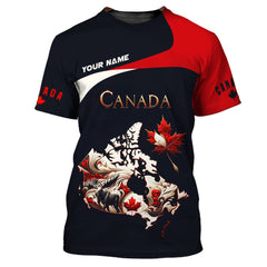 Canada Custom Name 3D Full Print Shirt Gift For Canada Lovers