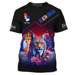 Love Serbia 3D Full Print Shirt Custom Gift For Serbia Lovers