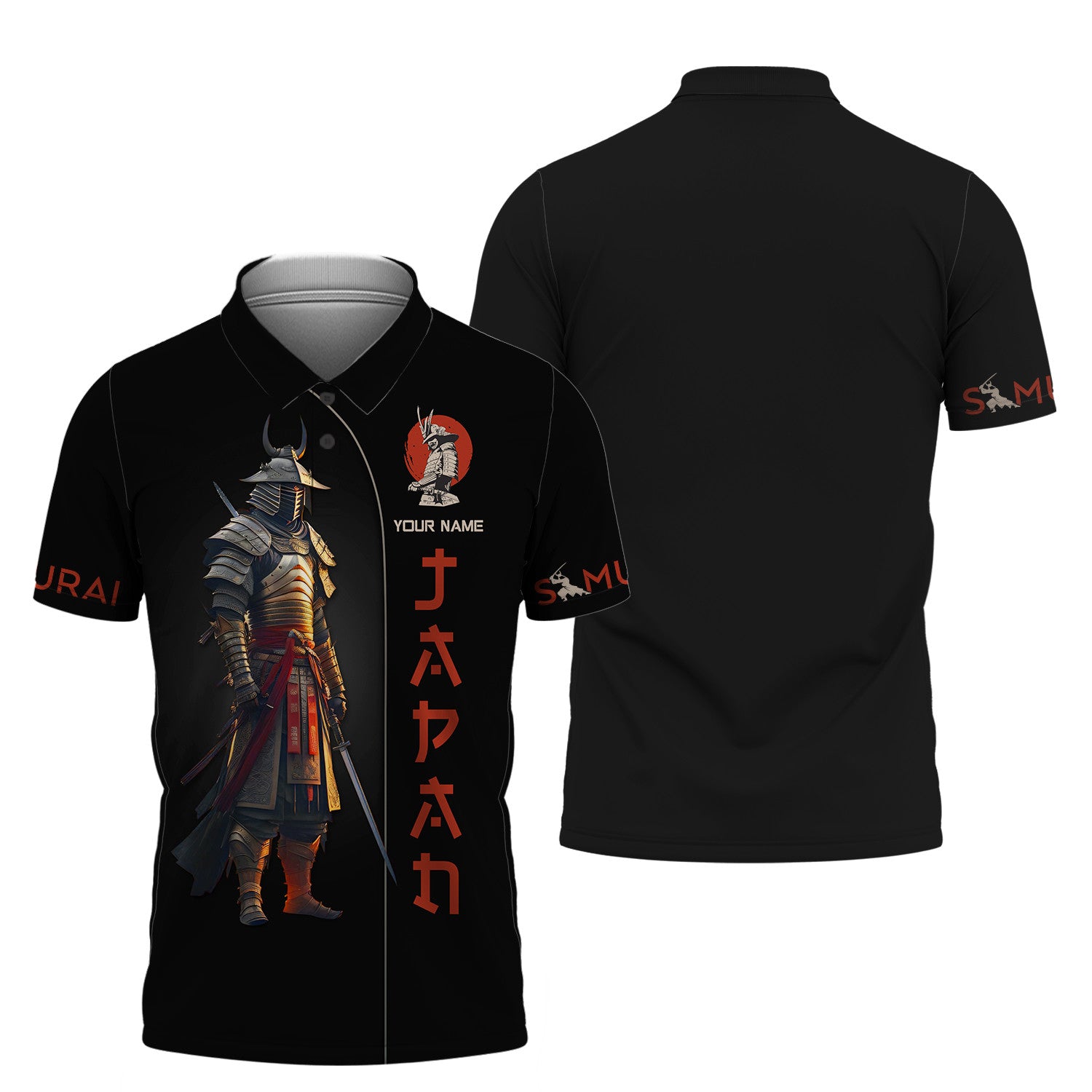 Japan Samurai Personalized Name 3D Shirt Custom Gift For Samurai Lovers