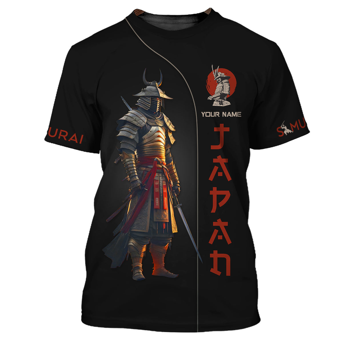 Japan Samurai Personalized Name 3D Shirt Custom Gift For Samurai Lovers