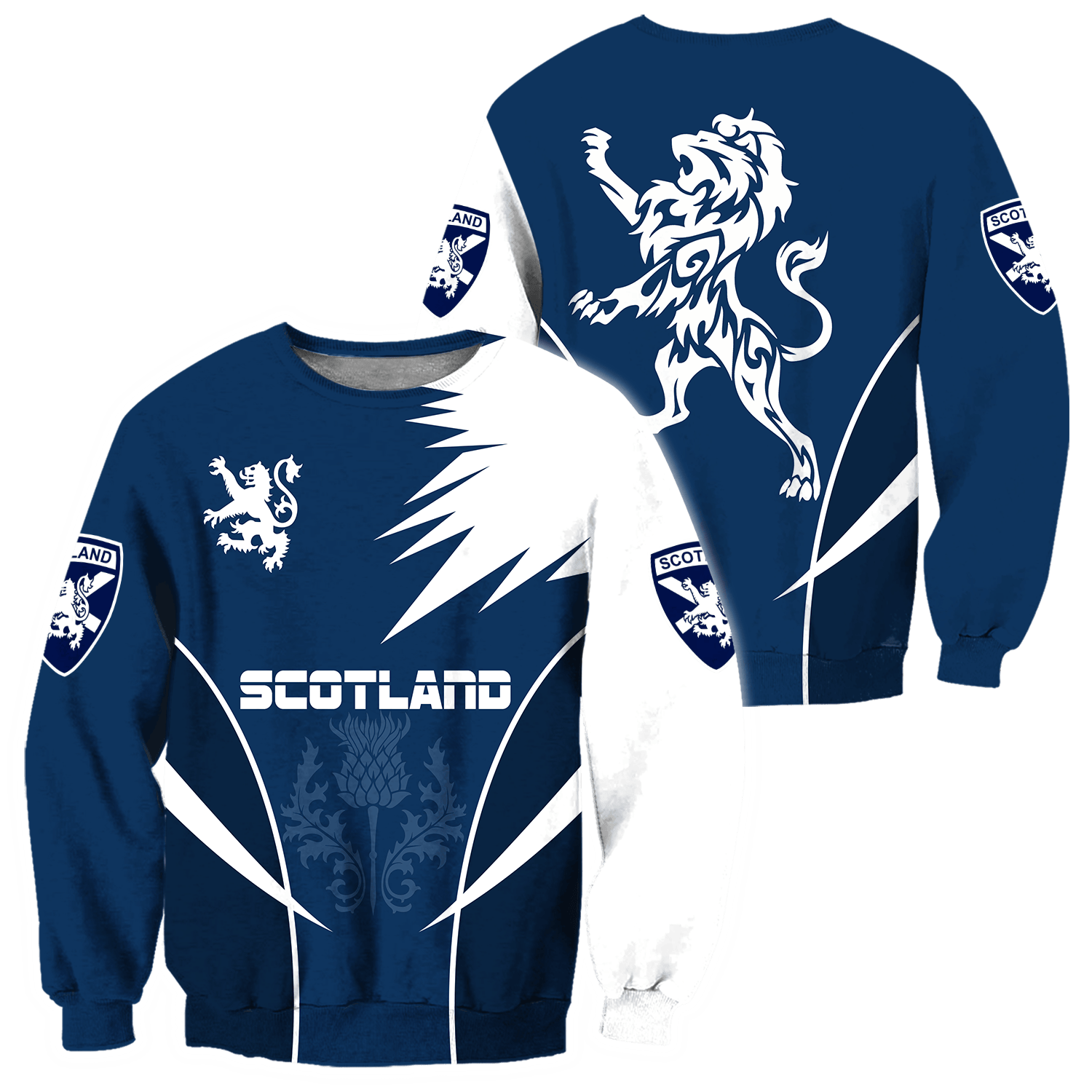 Scottish Rampant Lion Active 3D All Over Printed Hoodie