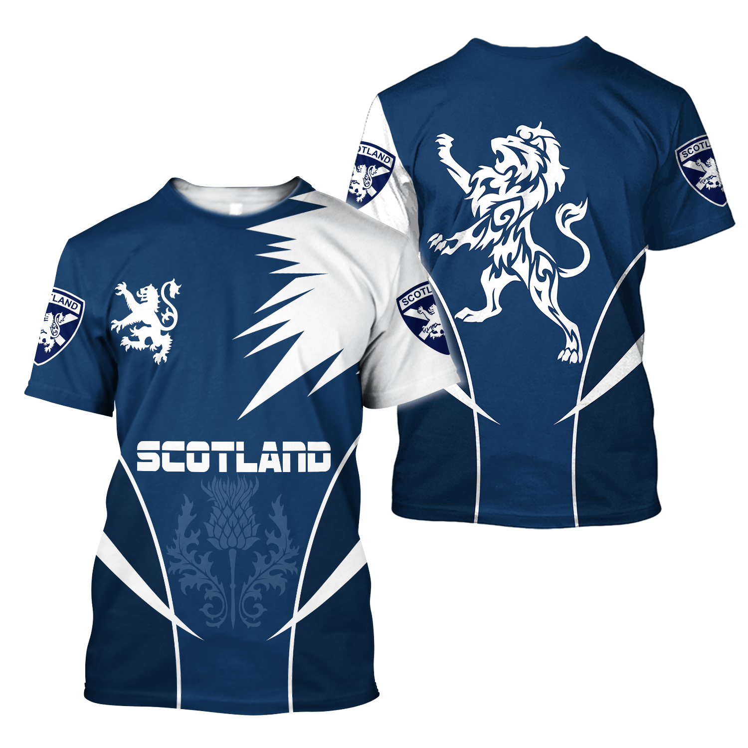 Scottish Rampant Lion Active 3D All Over Printed Hoodie