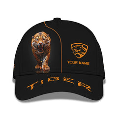 Unisex Tiger Classic Cap Personalized Name Tiger Classic Cap Gift For Tiger Lovers