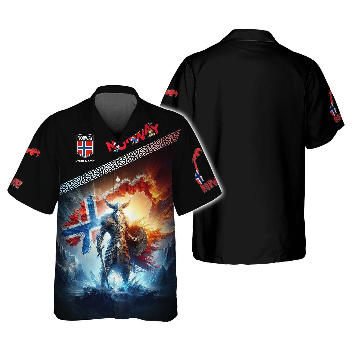 Viking Norway Life Custom Name 3D Full Print Shirt Gift For Norway Lovers