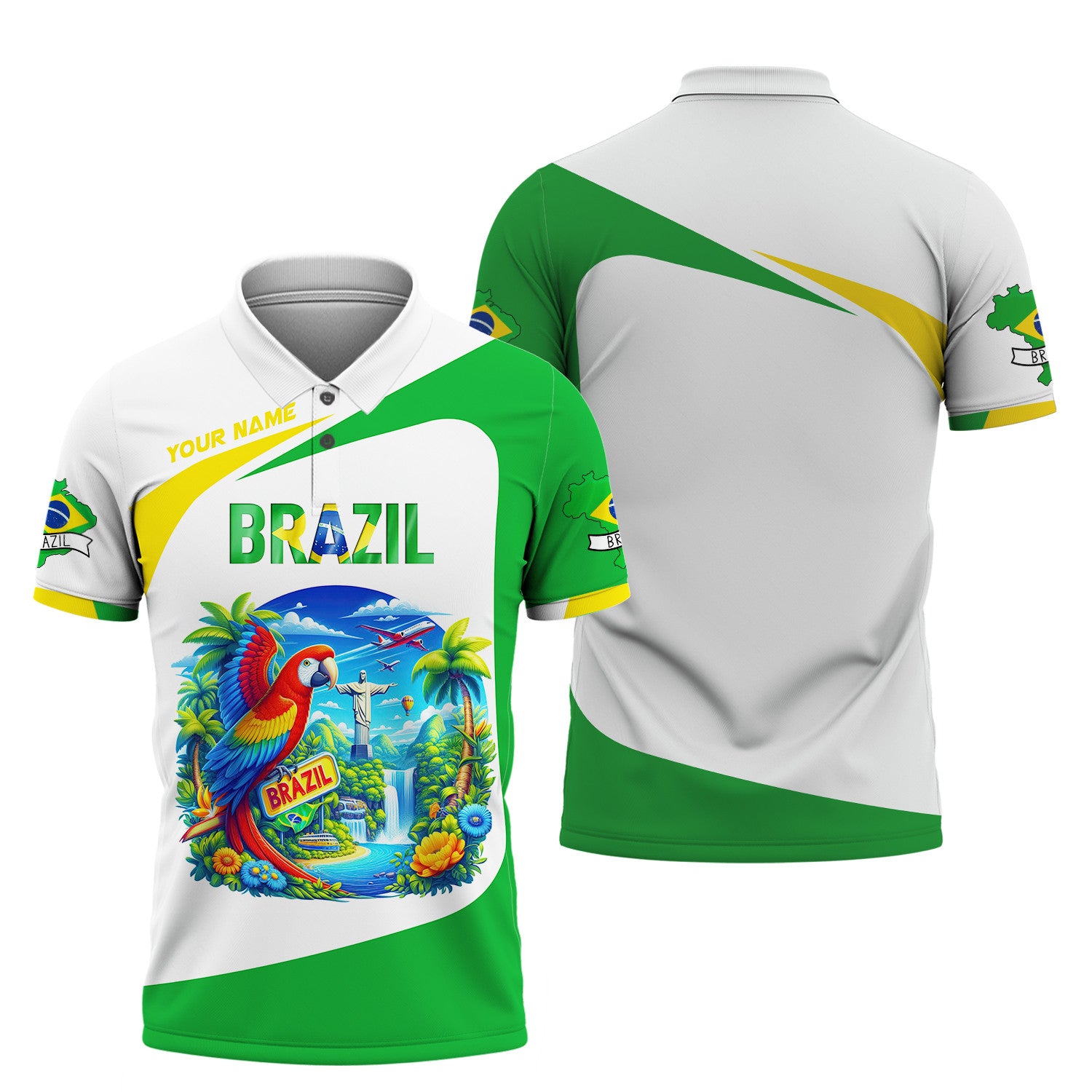 Brazil Custom Zipper Hoodie Gift For Brazil Lovers