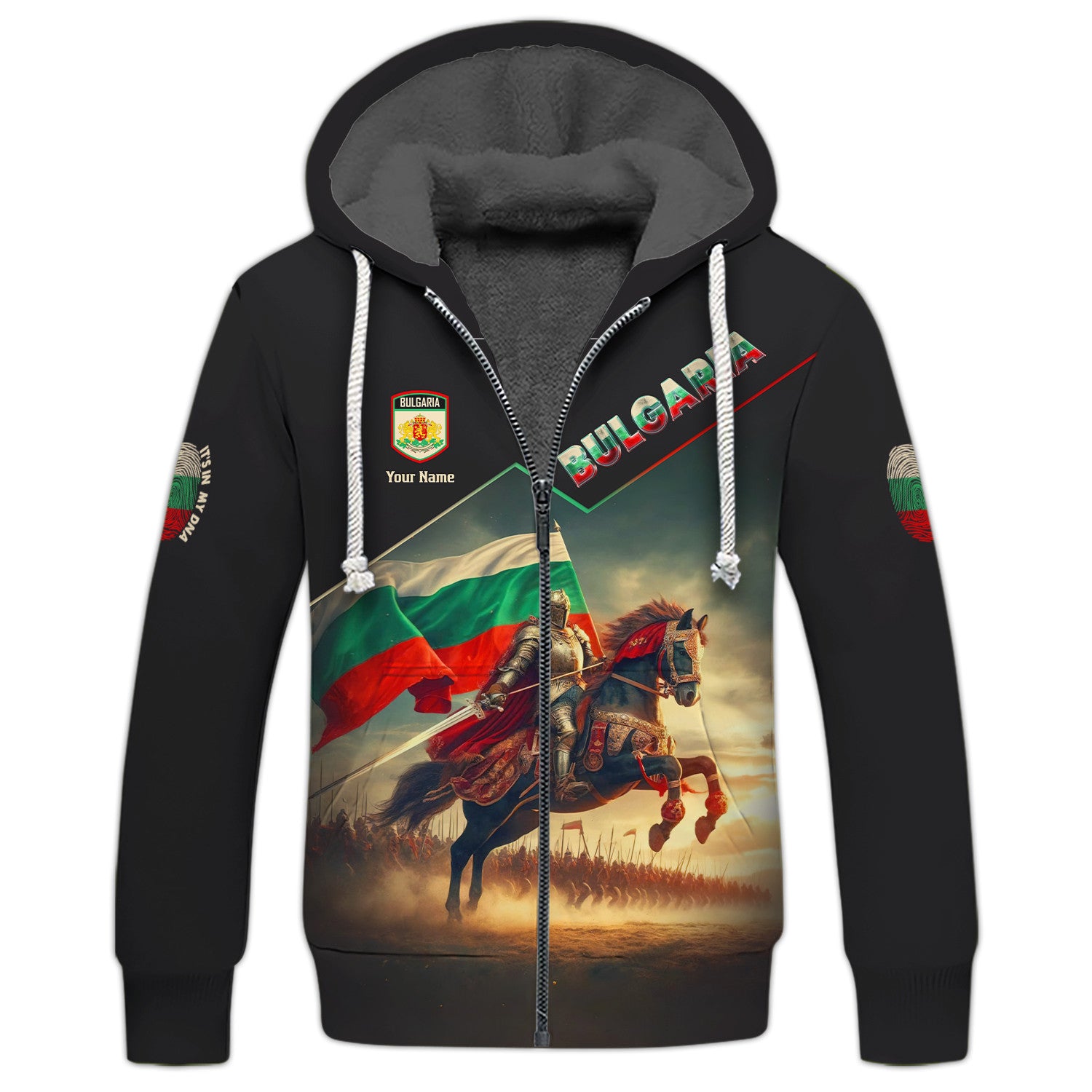 Bulgaria Custom Tshirts Bulgary Flag Knight 3D Shirts