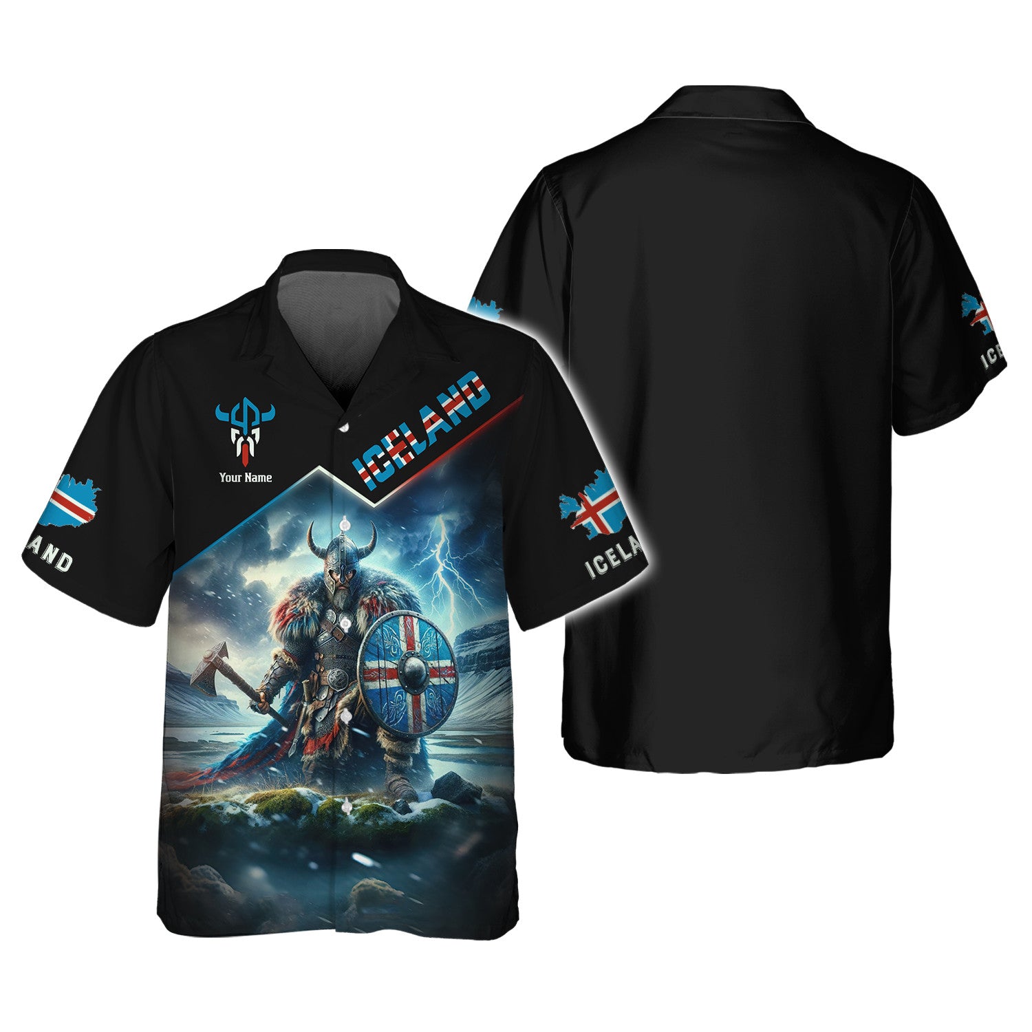 Viking Iceland 3D Full Print Shirt Personalized Gift For Iceland Lovers