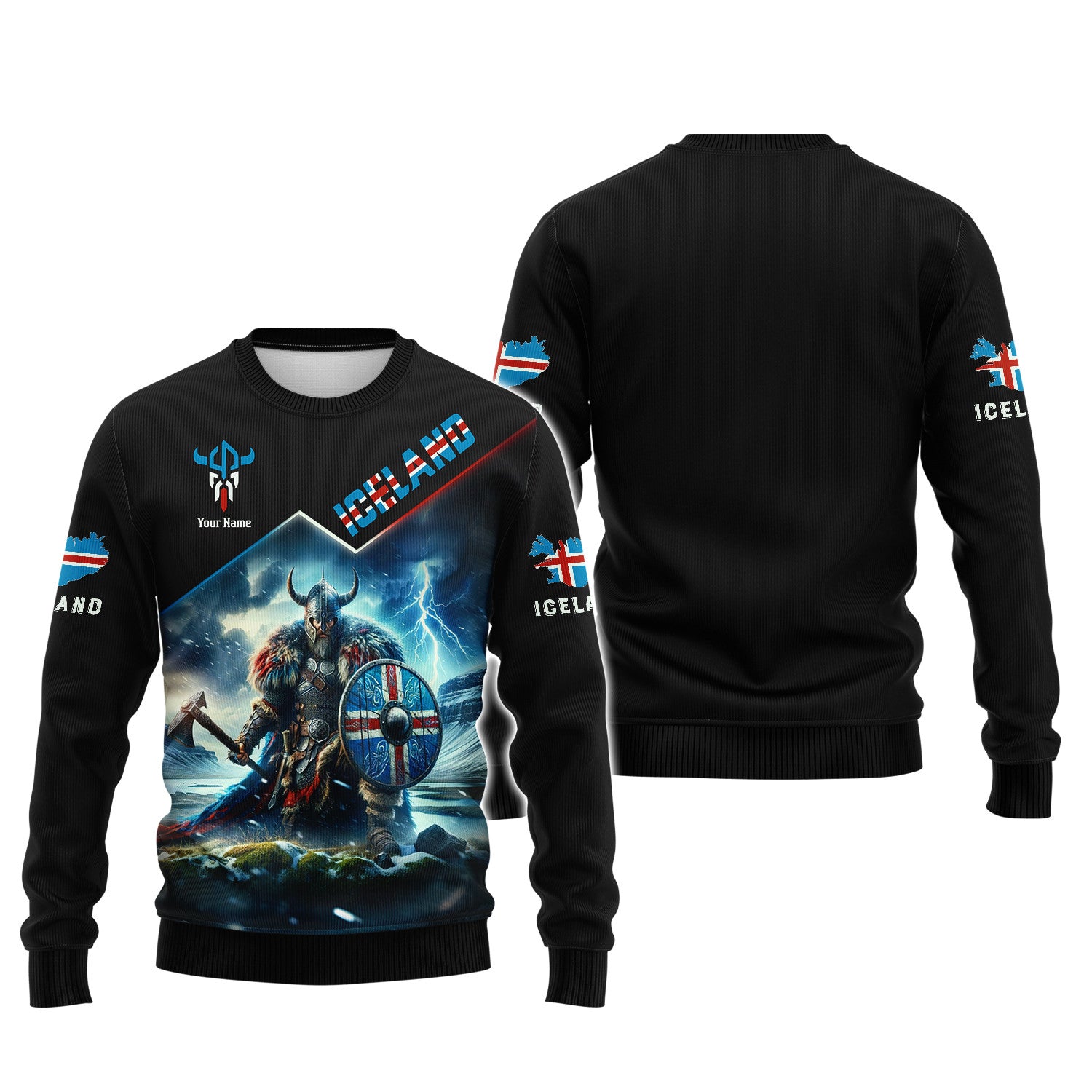 Viking Iceland 3D Full Print Shirt Personalized Gift For Iceland Lovers