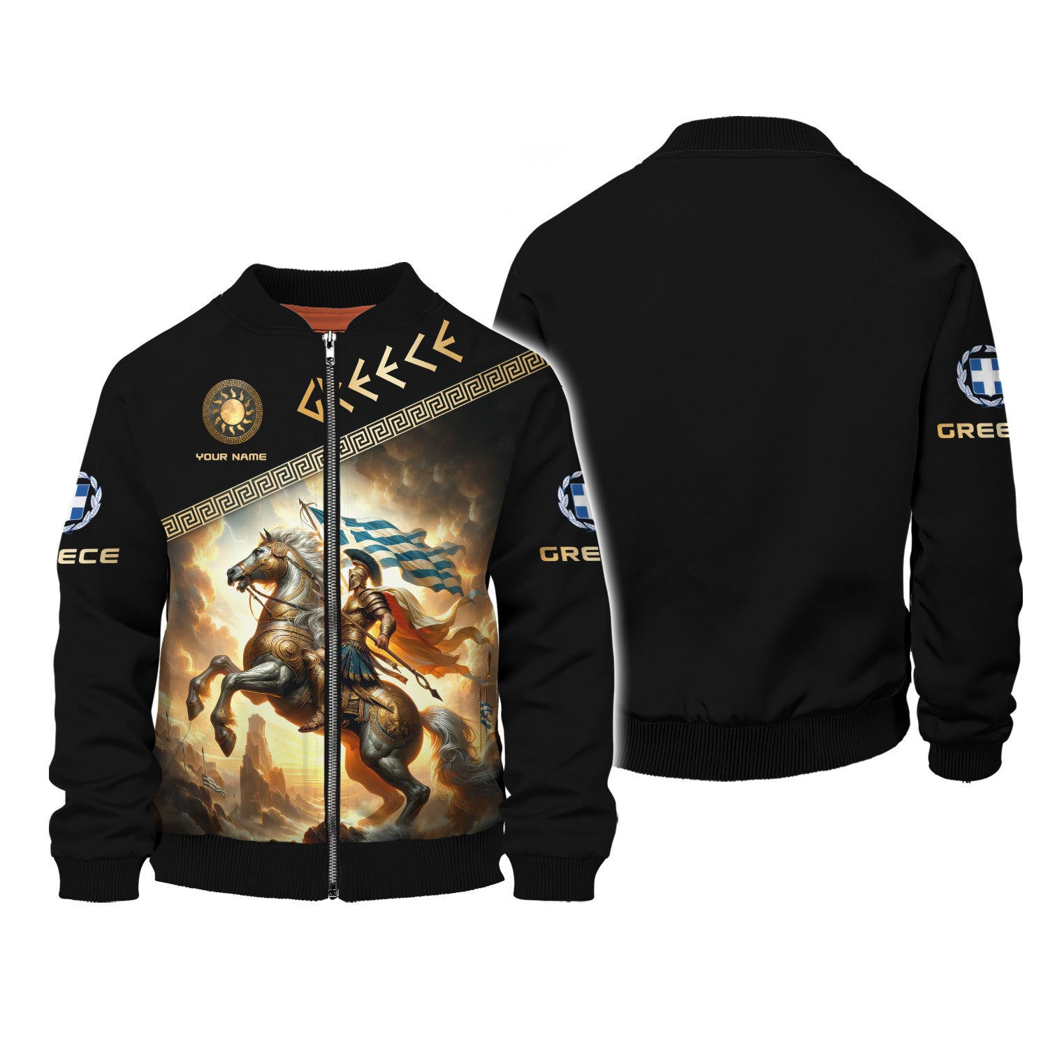 Greece Knight Custom Name 3D Shirt Gift For Greece Lovers