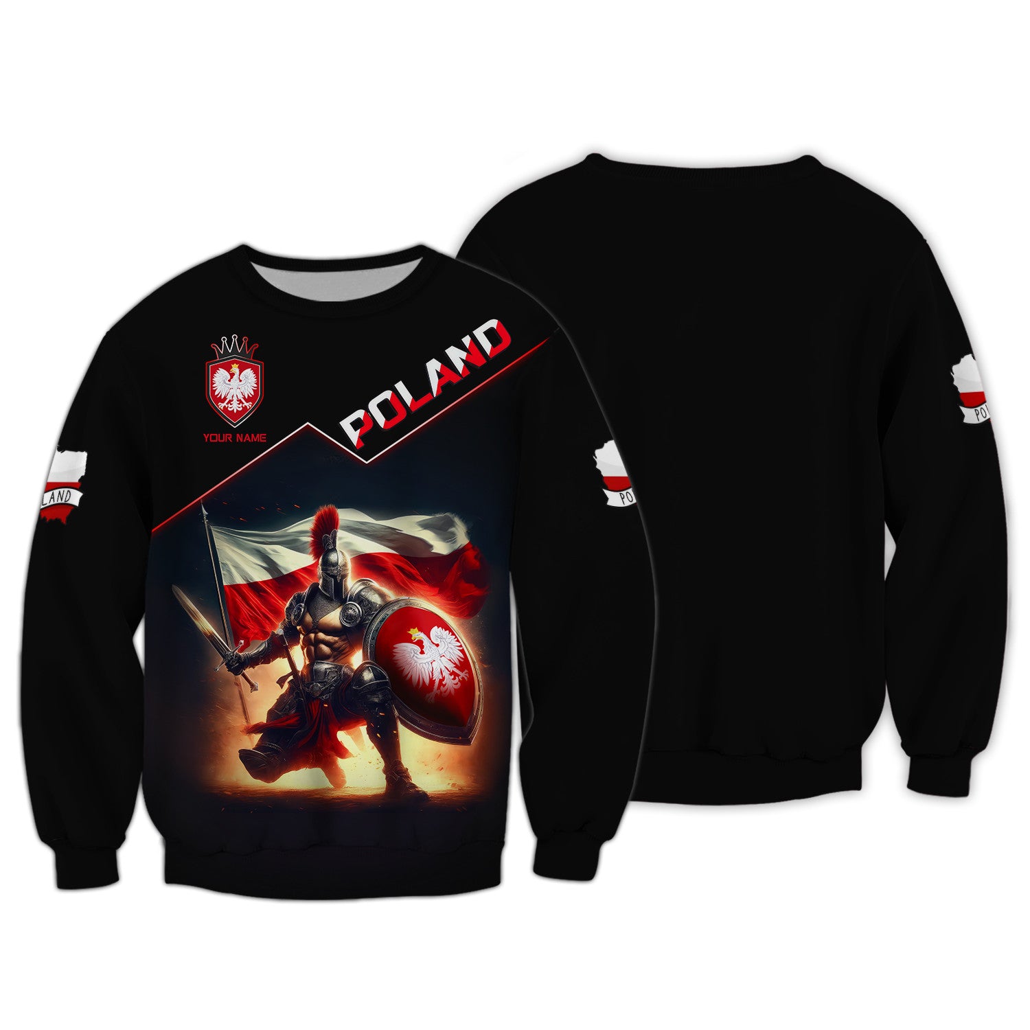 Custom Name Poland Knight Shirt Personalized Gift For Poland Lovers