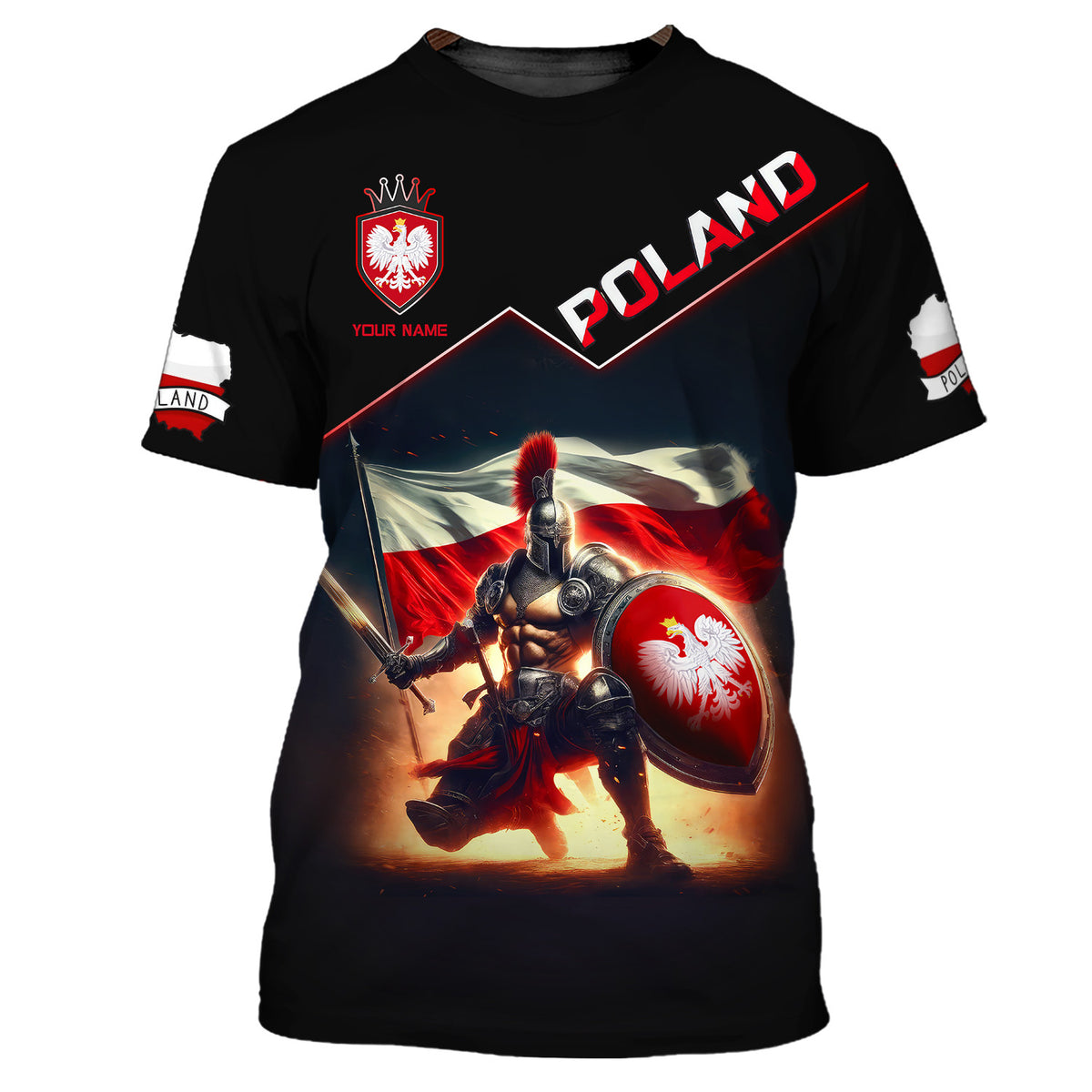 Custom Name Poland Knight Shirt Personalized Gift For Poland Lovers