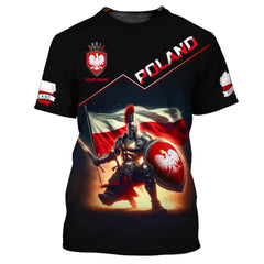 Custom Name Poland Knight Shirt Personalized Gift For Poland Lovers