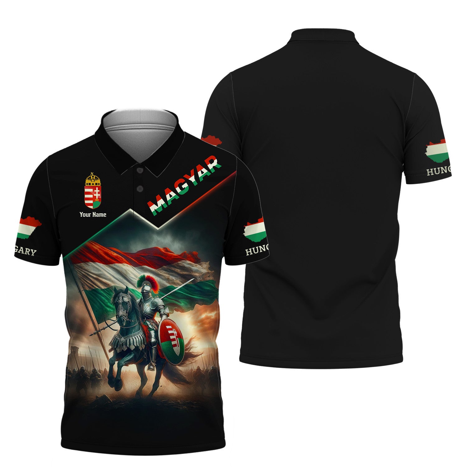 Magyar Custom Tee Shirt Hungary Knight 3D Shirts