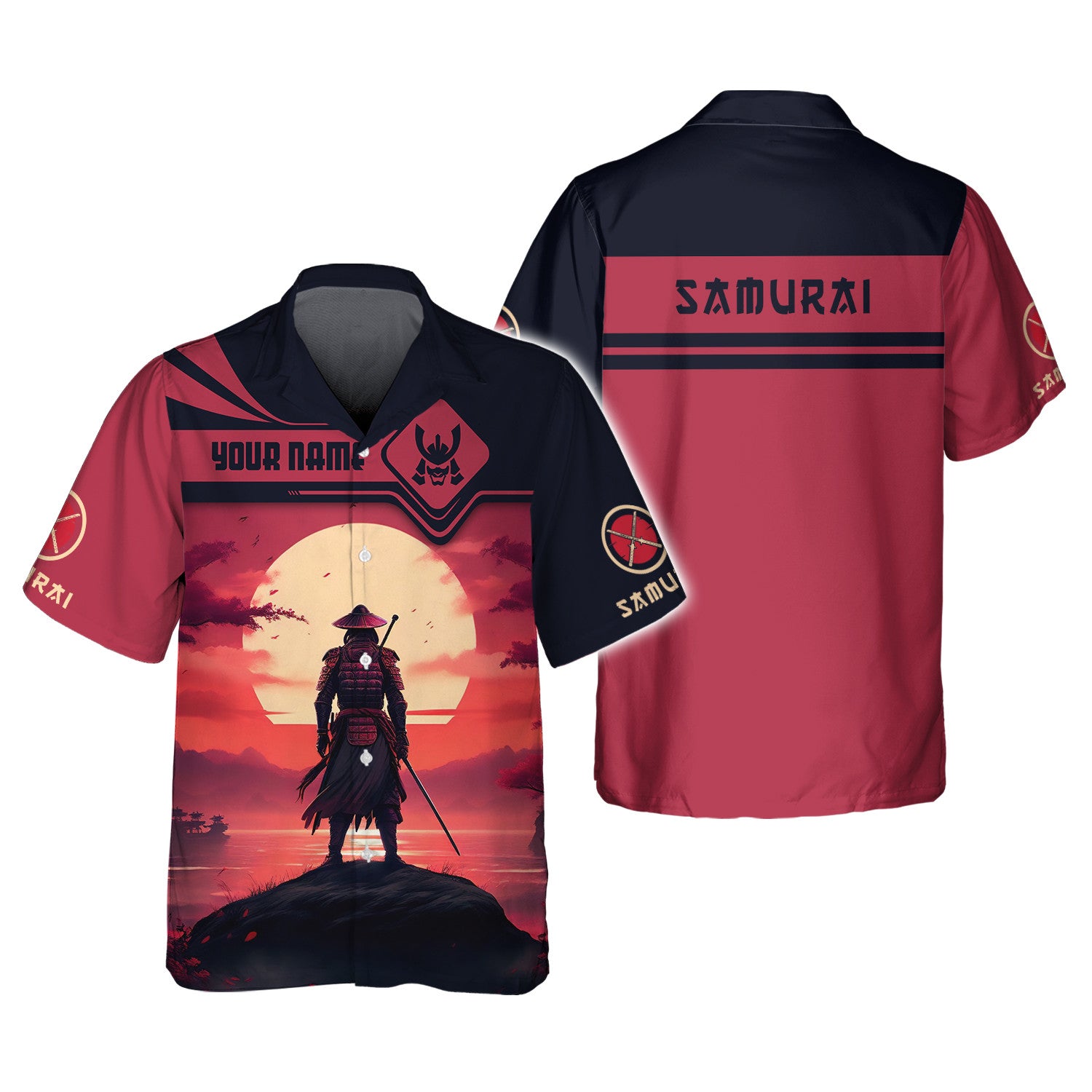 Japan Samurai 3D Full Print Shirt Personalized Gift For Samurai Lovers